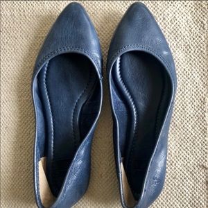 Frye Blue Regina Ballet Flats